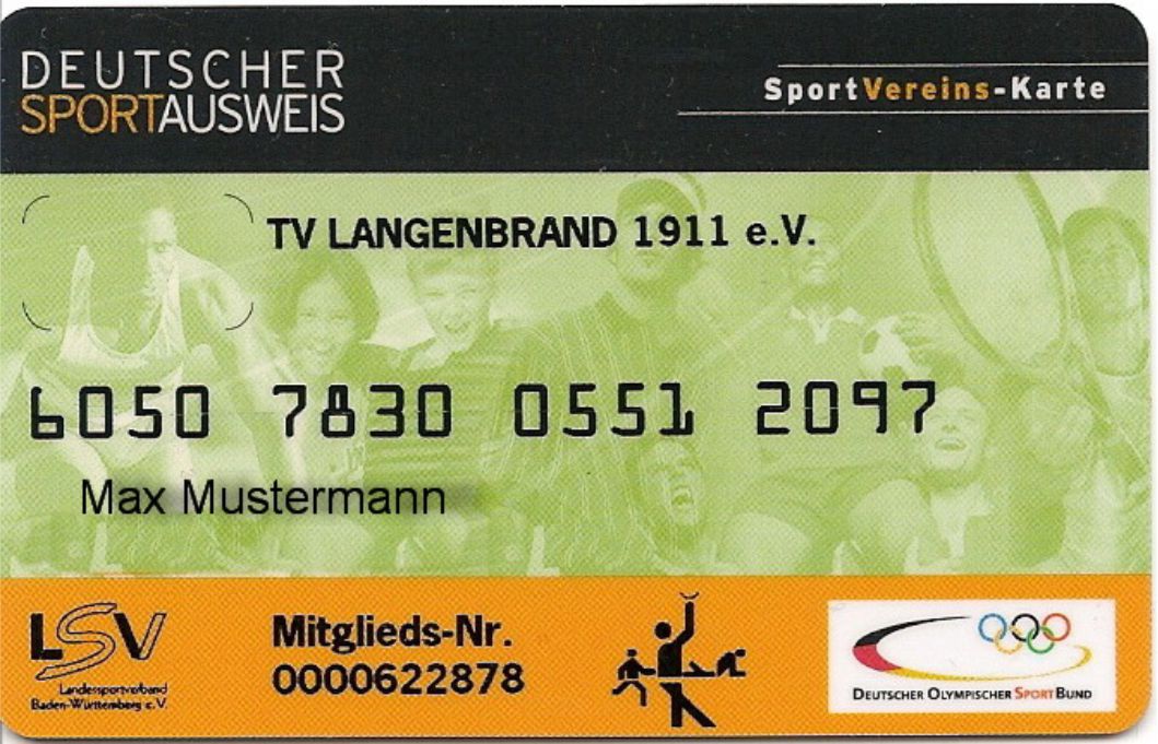 Mitgliedsausweis aus dem Jahr 2010