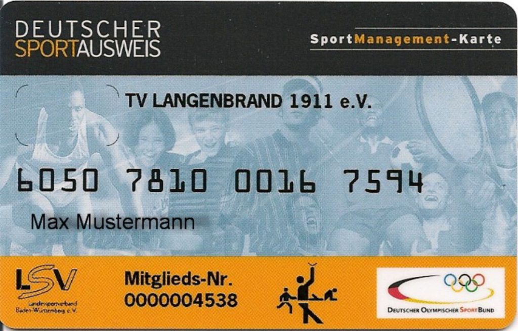 Mitgliedsausweis aus dem Jahr 2010