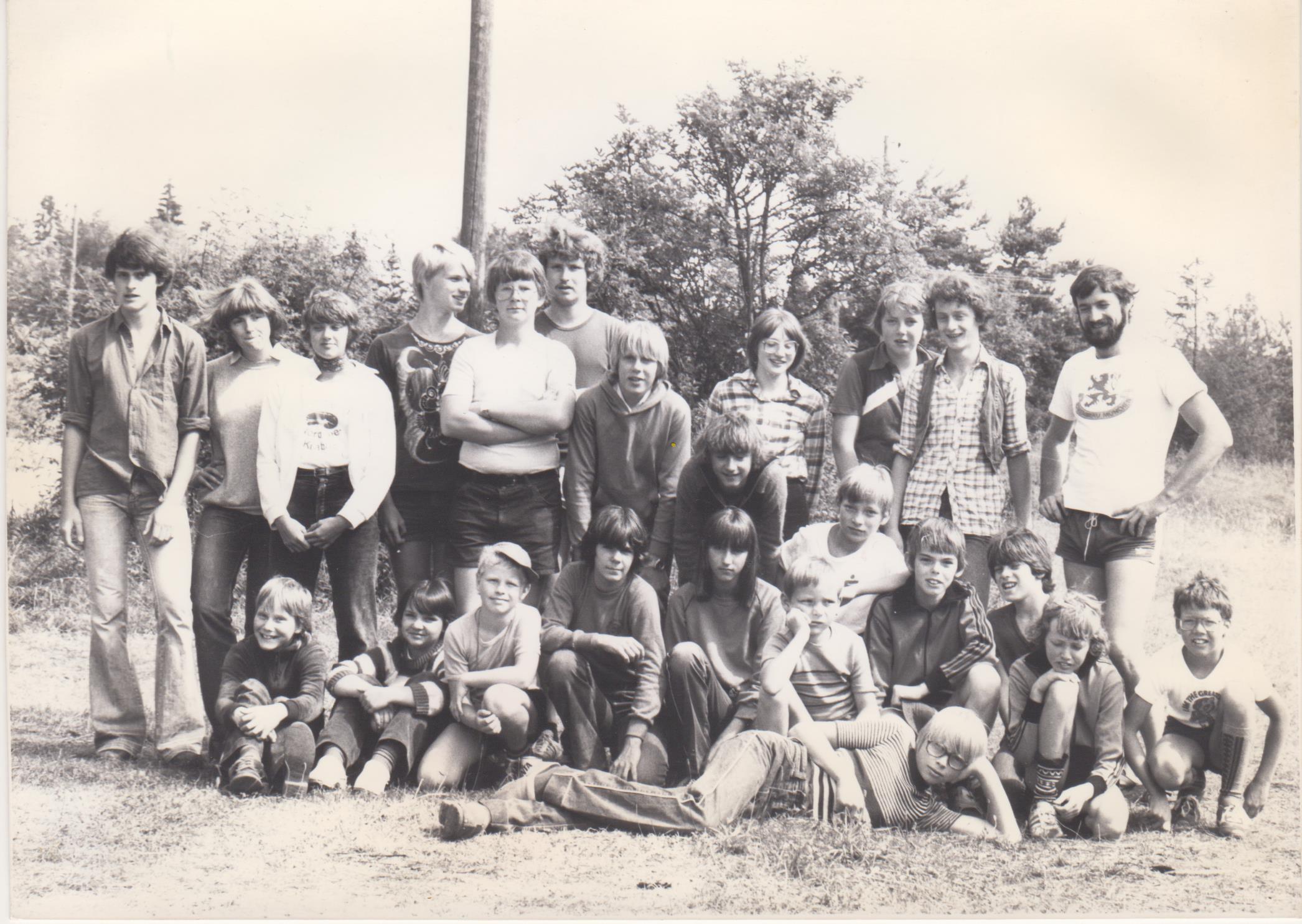 Die Teilnehmer des Zeltlagers 1980 in Schnaitheim