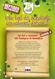 Wer hat da schönste Narrenbaum daheim?