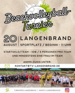 Spaß, Spannung und Spiele beim TVL Beachvolleyball-Turnier