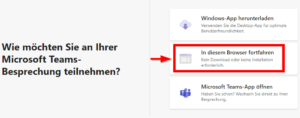 Microsoft Teams öffnen