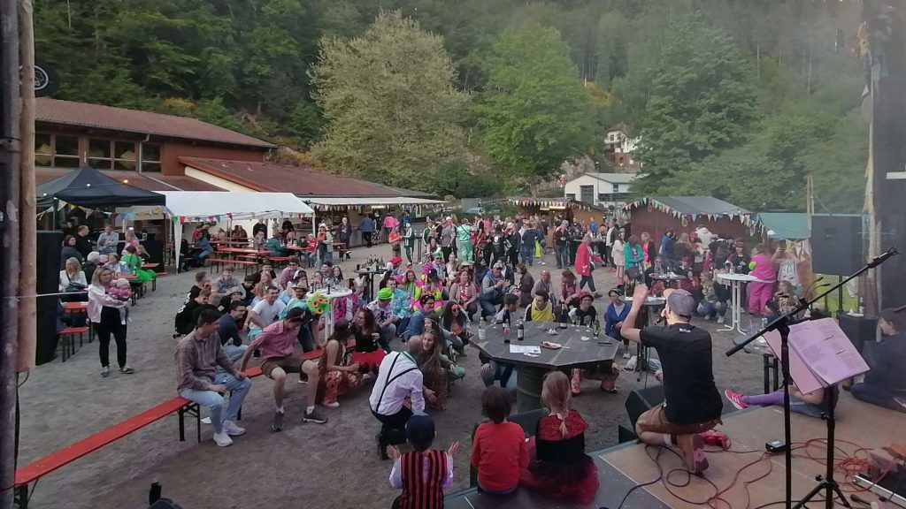 Der Festplatz in Langenbrand bei der Festhalle