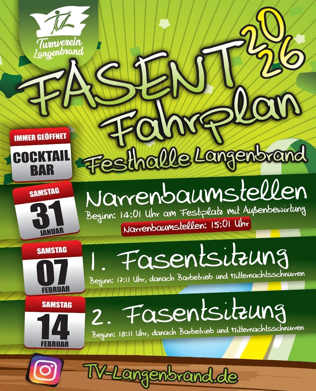 TVL Fasent Fahrplan 2026