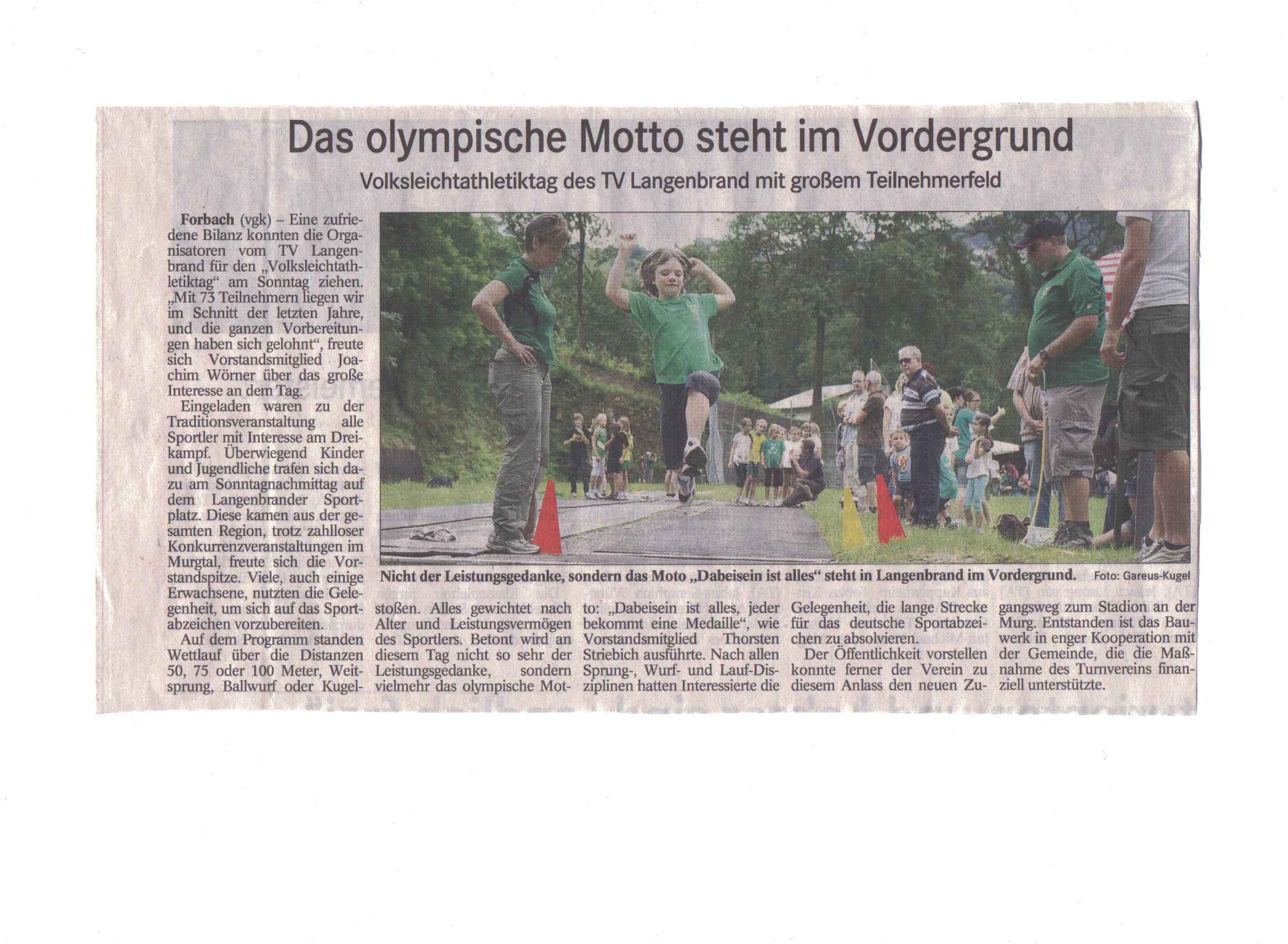 Volksleichtathletiktag 2012