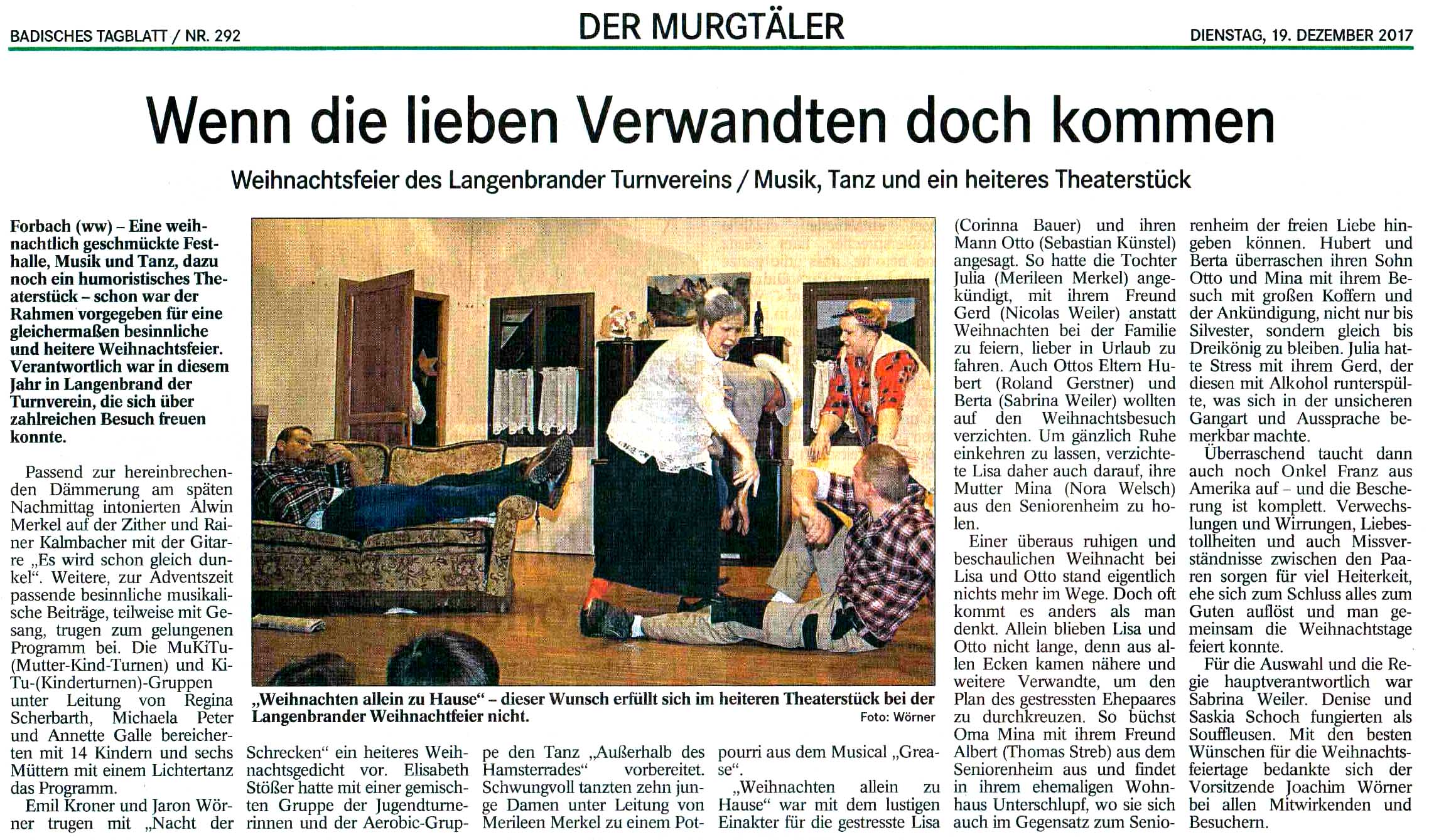 Weihnachtsfeier 2017