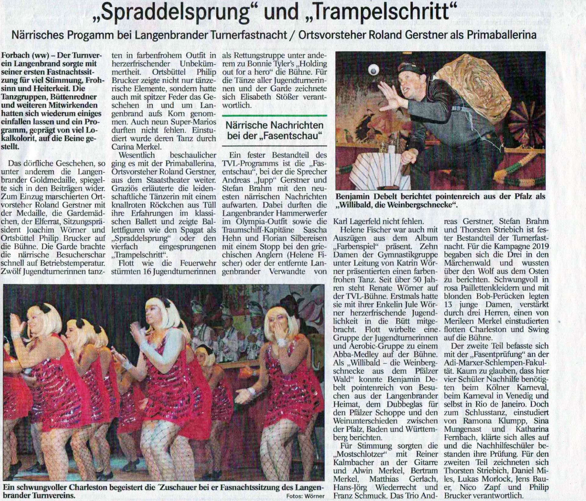 Fasentsitzung 2019