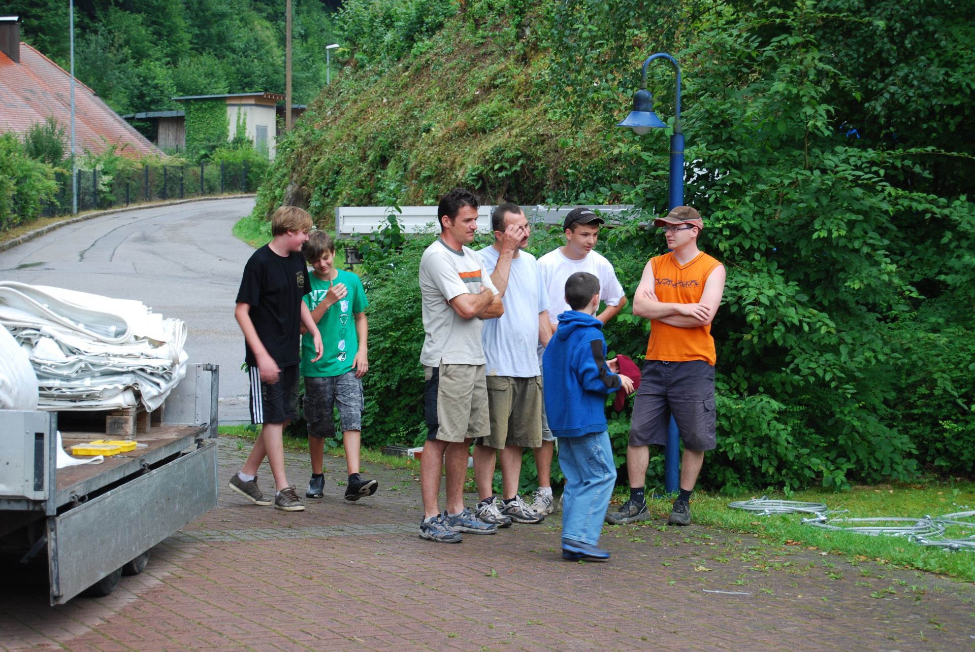 100-jähriges Jubiläum, Zeltfest: Aufbau und Probe (05)