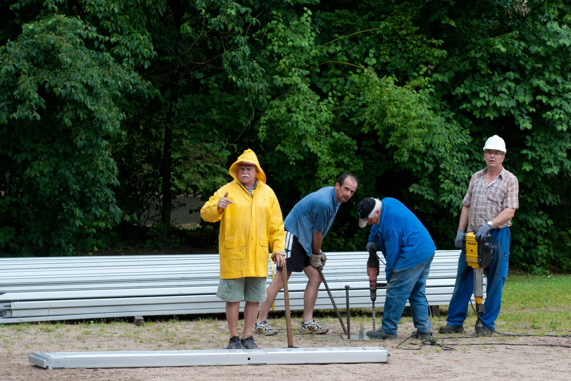 100-jähriges Jubiläum, Zeltfest: Aufbau und Probe (06)