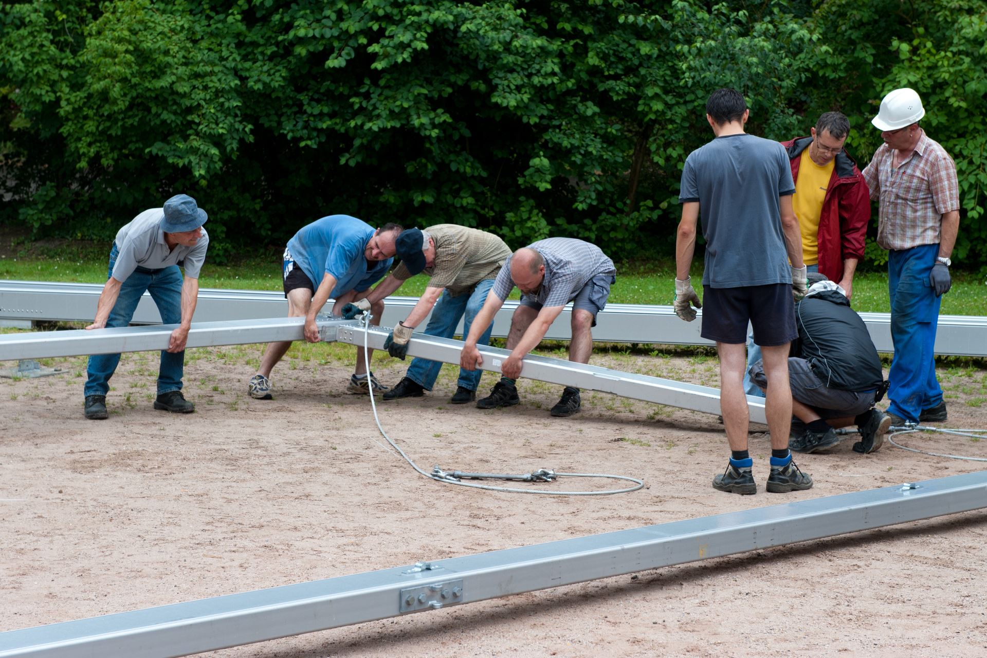 100-jähriges Jubiläum, Zeltfest: Aufbau und Probe (10)