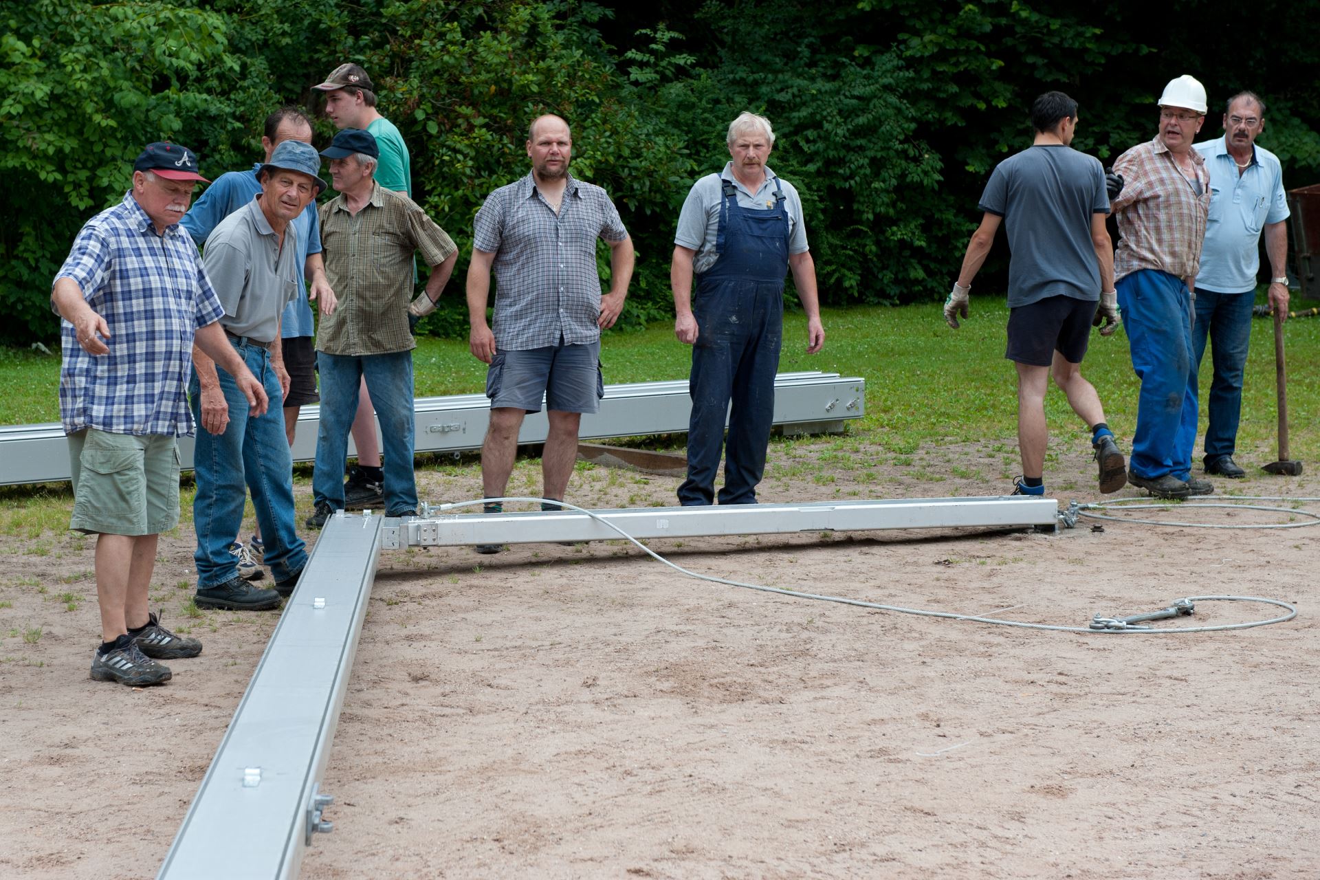 100-jähriges Jubiläum, Zeltfest: Aufbau und Probe (13)