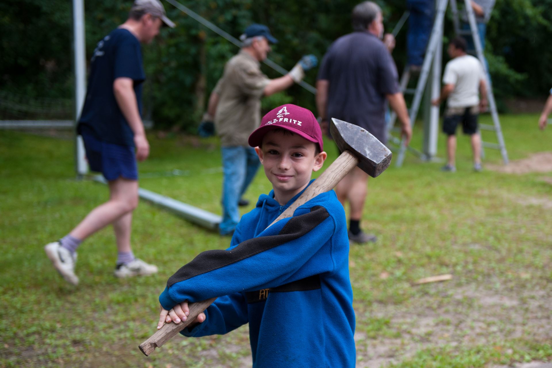 100-jähriges Jubiläum, Zeltfest: Aufbau und Probe (30)