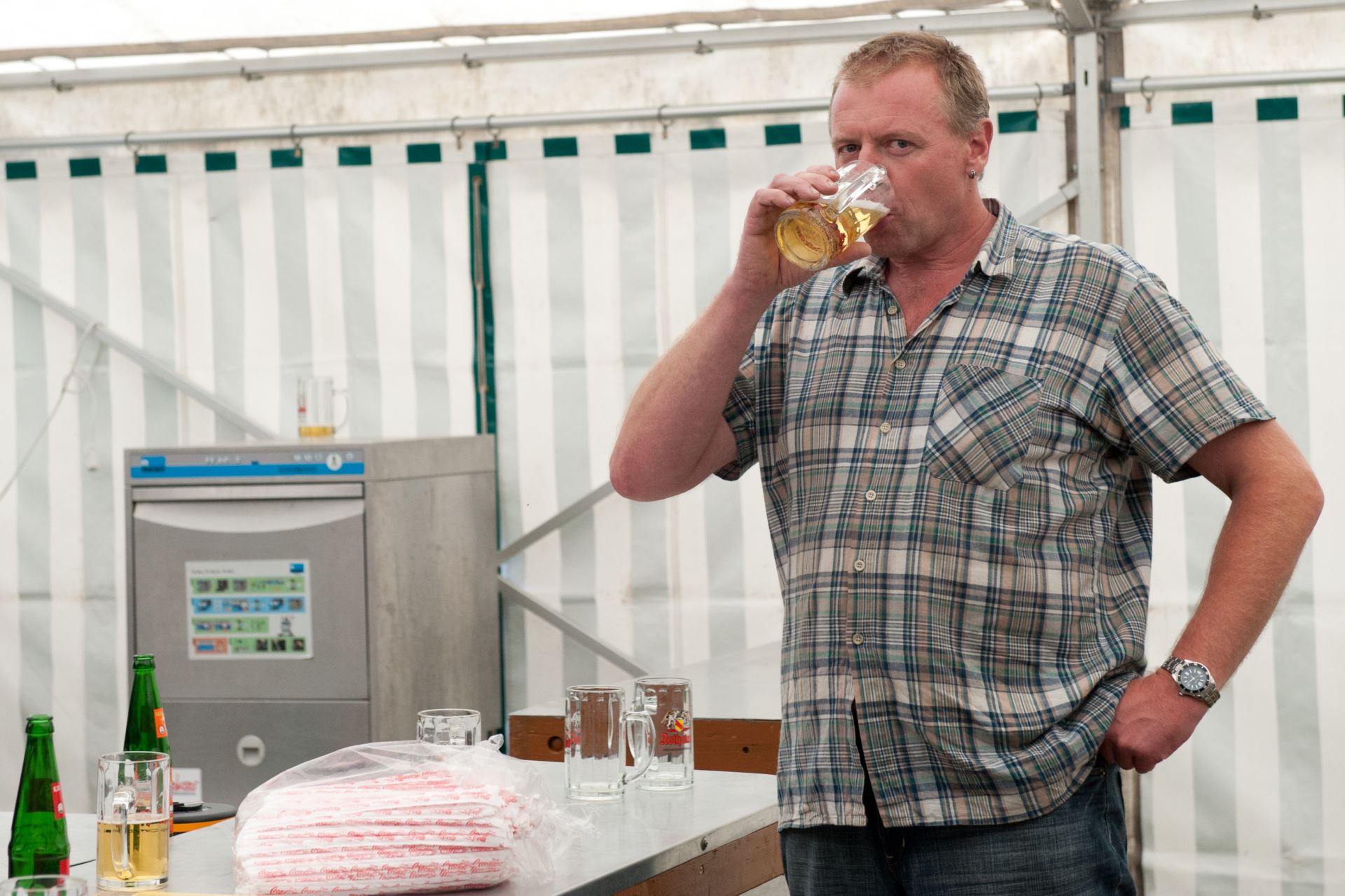 100-jähriges Jubiläum, Zeltfest: Aufbau und Probe (41)