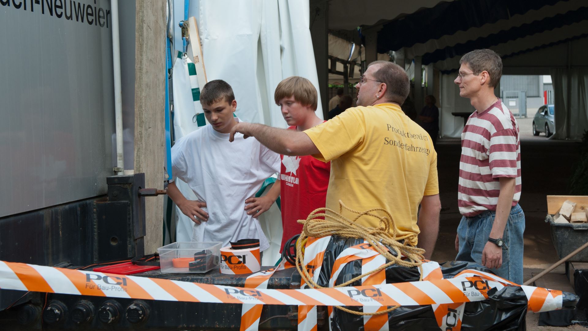 100-jähriges Jubiläum, Zeltfest: Aufbau und Probe (44)