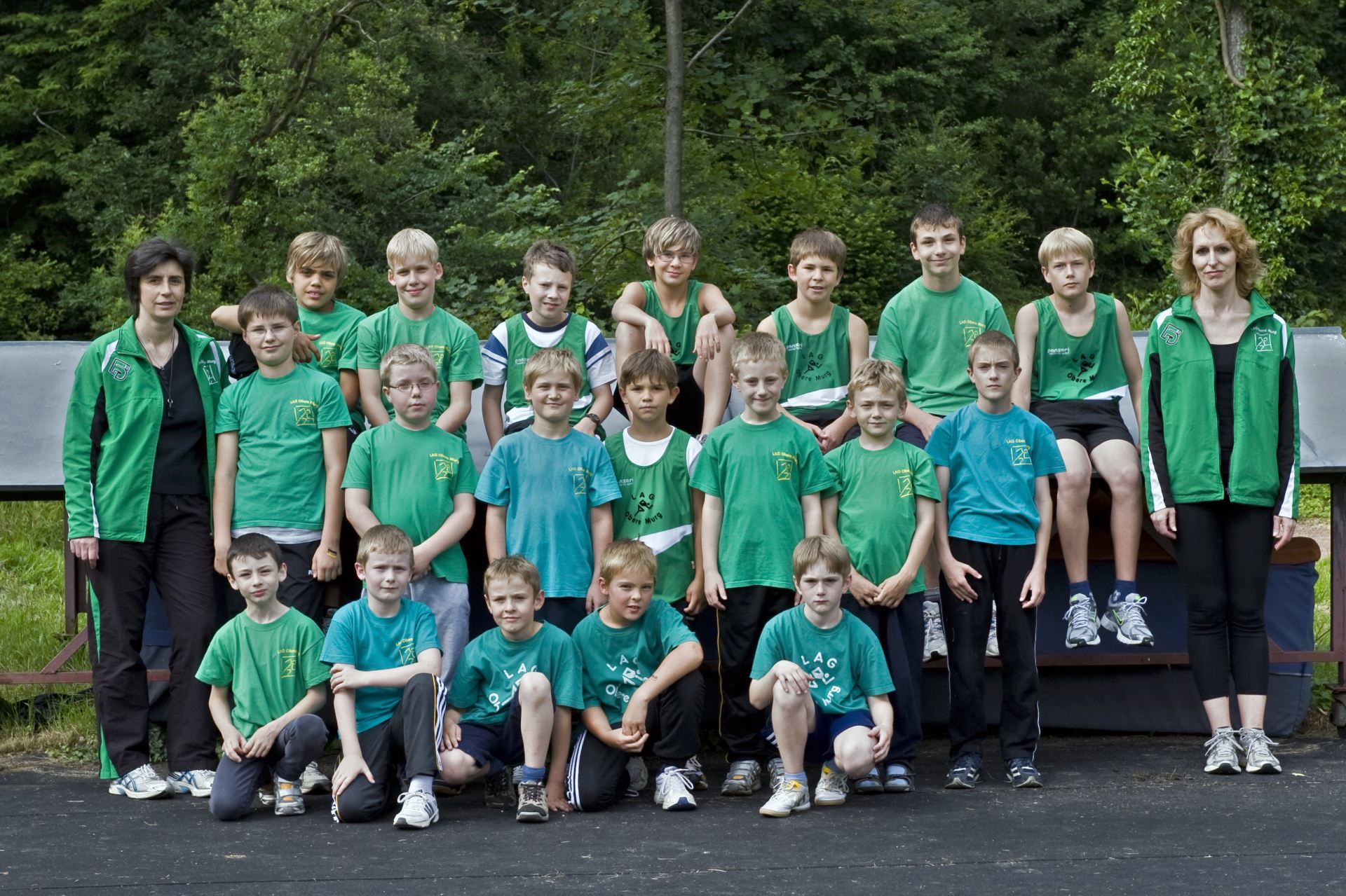 Gruppenbild, Kinderleichtathletik im Jahr 2010