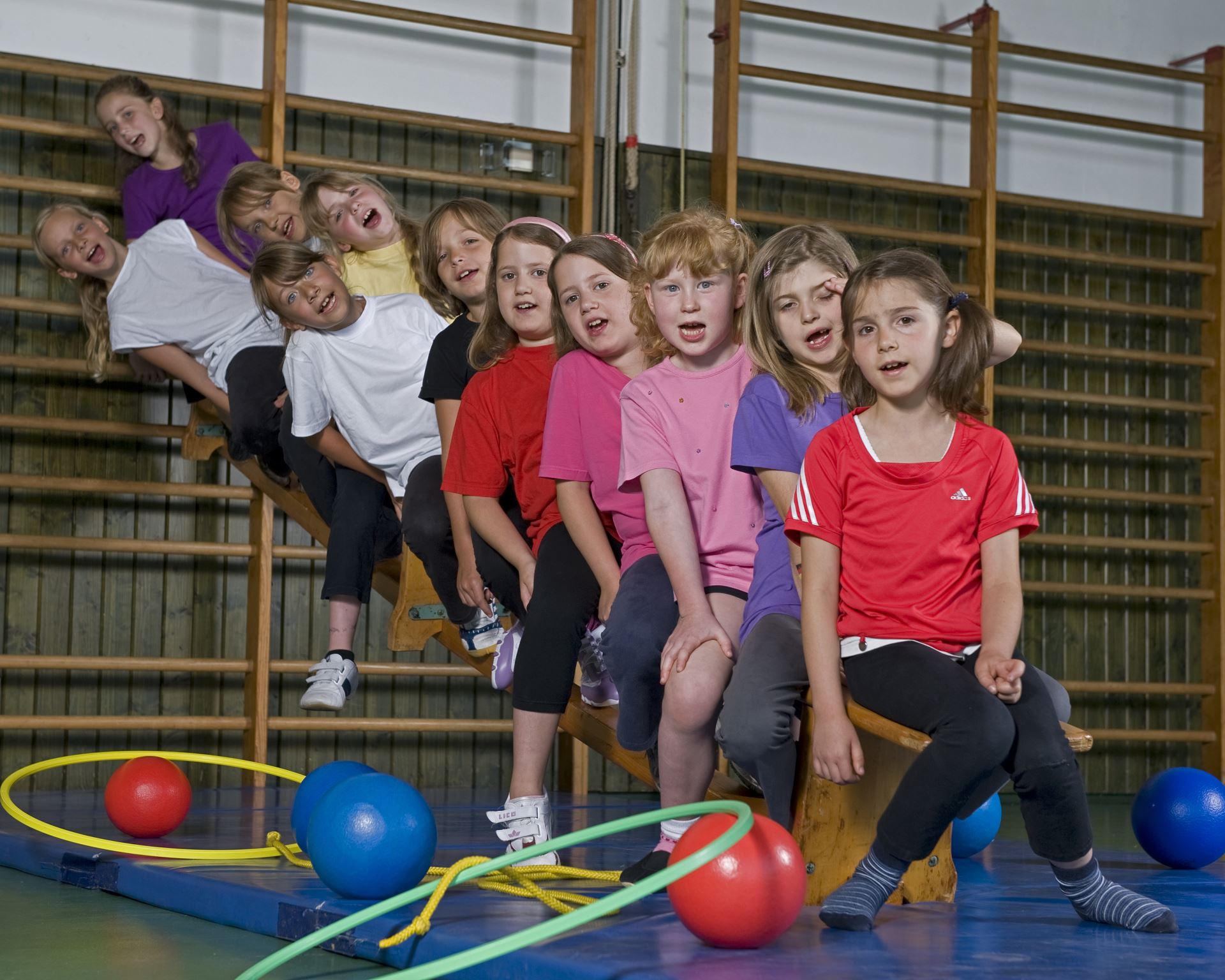 Gruppenbild, Mädchenturnen (Gruppe 1) im Jahr 2010