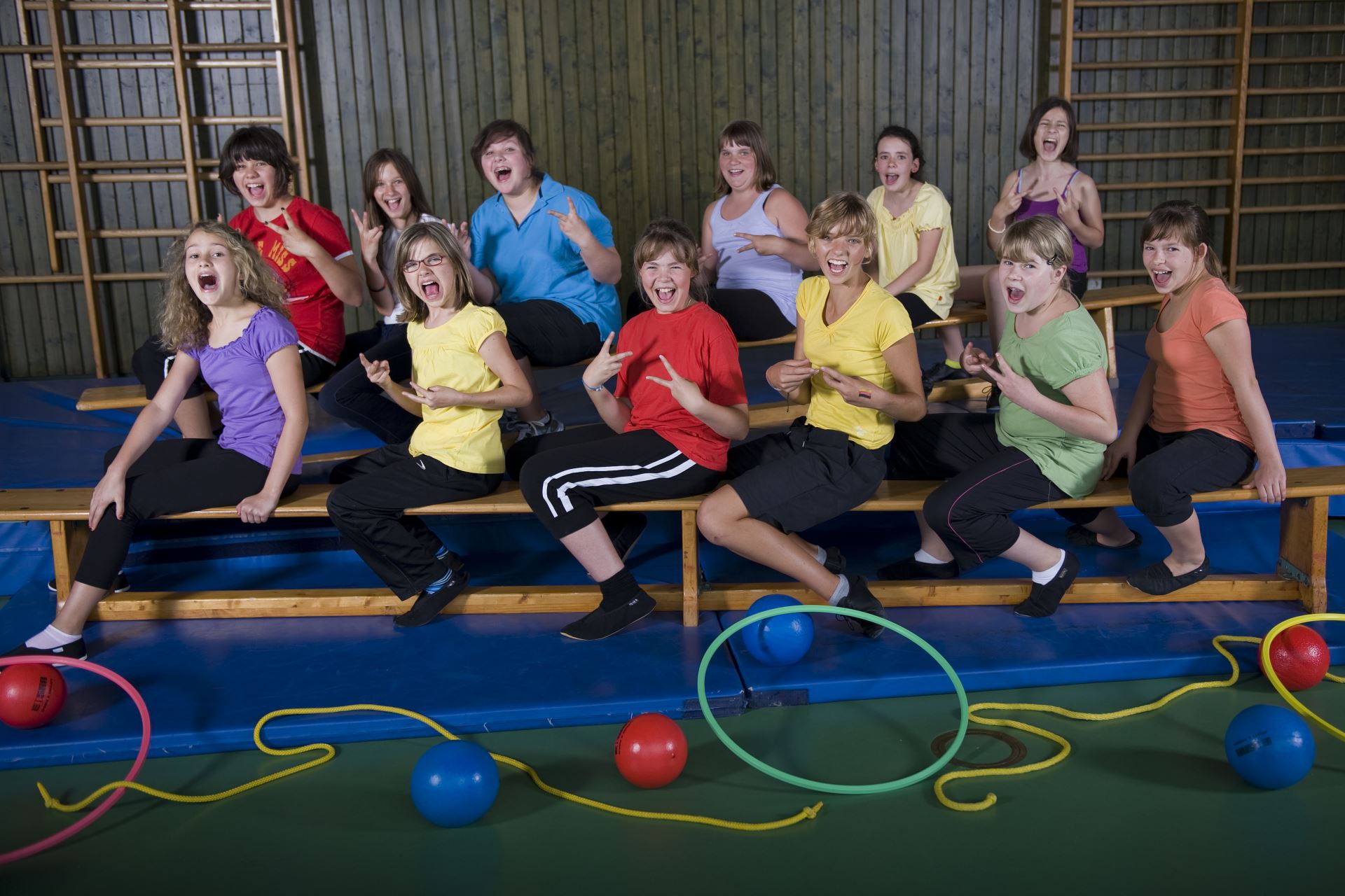 Gruppenbild, Mädchenturnen (Gruppe 2) im Jahr 2010